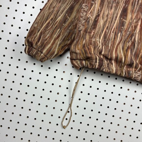 Mack's Prairie Wings Camo Fleece Jacket Medium Grassland Full Zip MPW Hunting - Picture 5 of 8